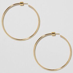 Jennifer Fisher 2" Thread Hoops in Gold